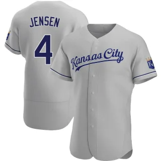 Authentic Men's Carter Jensen Kansas City Royals Road Jersey - Gray