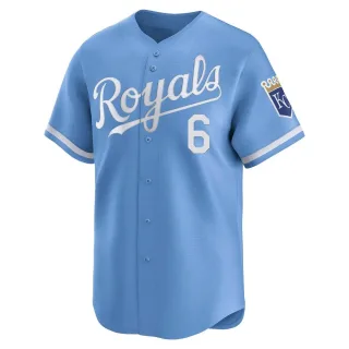 Limited Men's Willie Wilson Kansas City Royals Alternate Jersey - Light Blue