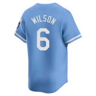 Limited Men's Willie Wilson Kansas City Royals Alternate Jersey - Light Blue