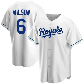 Replica Men's Willie Wilson Kansas City Royals Home Jersey - White