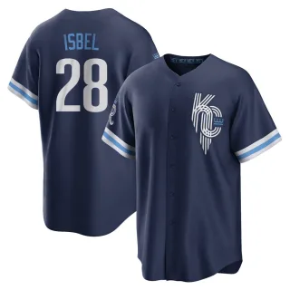 Fanatics (Nike) Kyle Isbel Kansas City Royals Replica Road Jersey - Grey, Grey, 100% POLYESTER, Size XL, Rally House